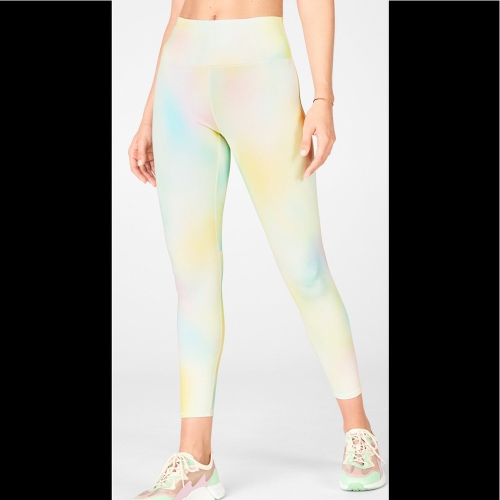 Fabletics Boost 7/8 PowerHold Tie-Dye Leggings